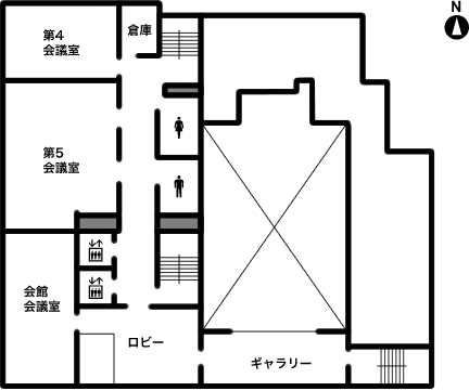 ハートピア京都　4階平面図